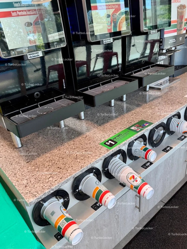 7 Eleven Coffee Dispensers And Cups