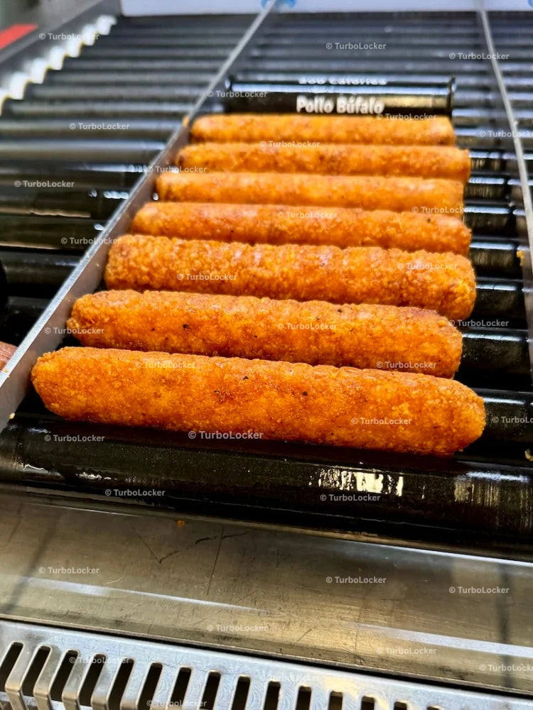 7 Eleven Pollo Bufalo Taquitos On A Roller Grill