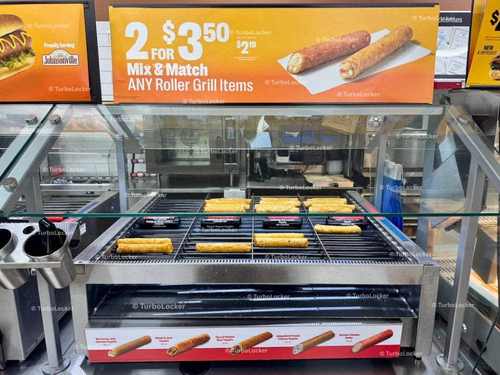 7-Eleven Roller Grill Display