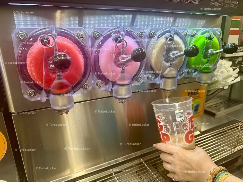 7-Eleven Slurpee Machine Dispensing