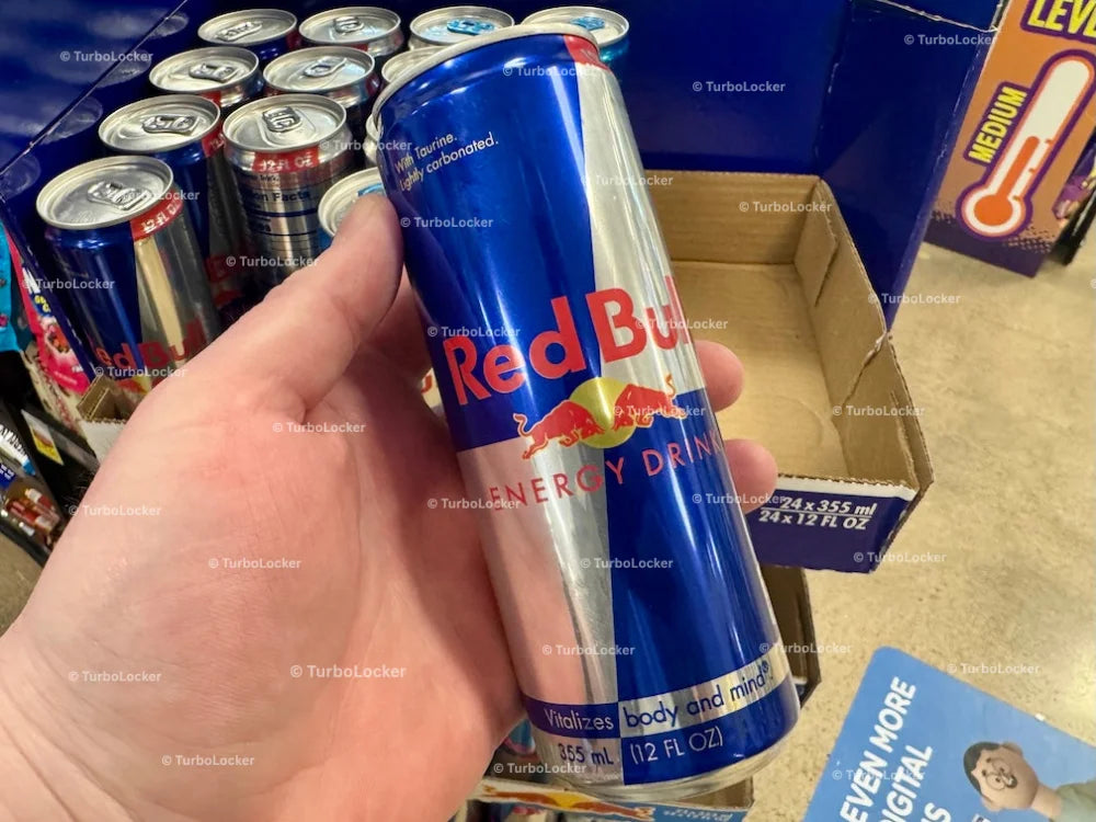 A Can Of Red Bull Energy Drink