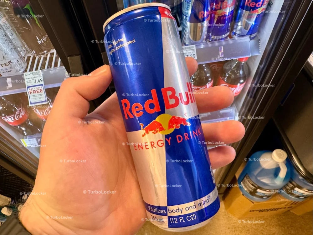 A Can Of Red Bull Energy Drink