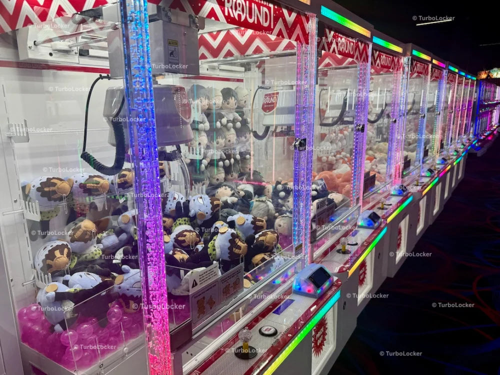 A Row Of Crane Machines