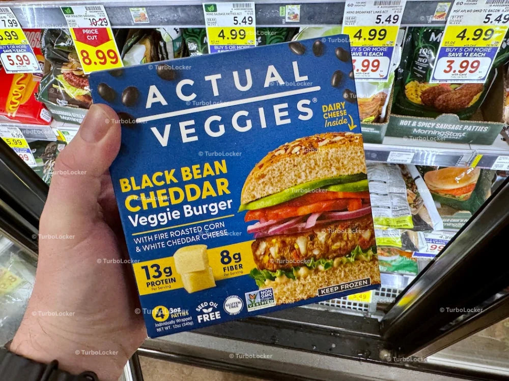 Actual Veggies Black Bean Cheddar Veggie Burger
