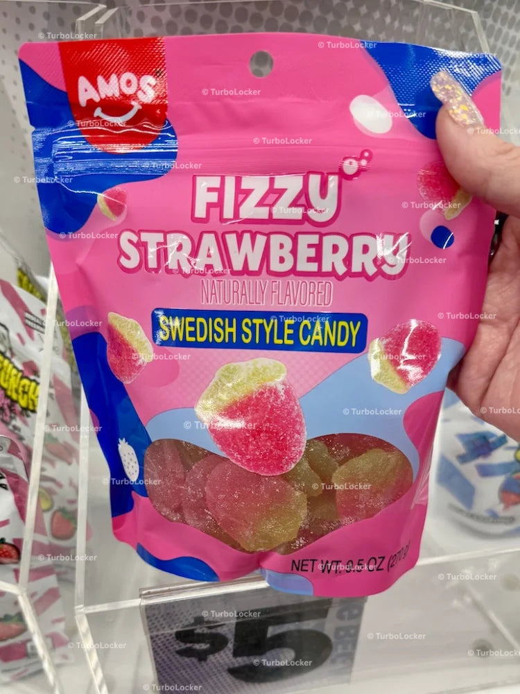 Amos Fizzy Strawberry Candy