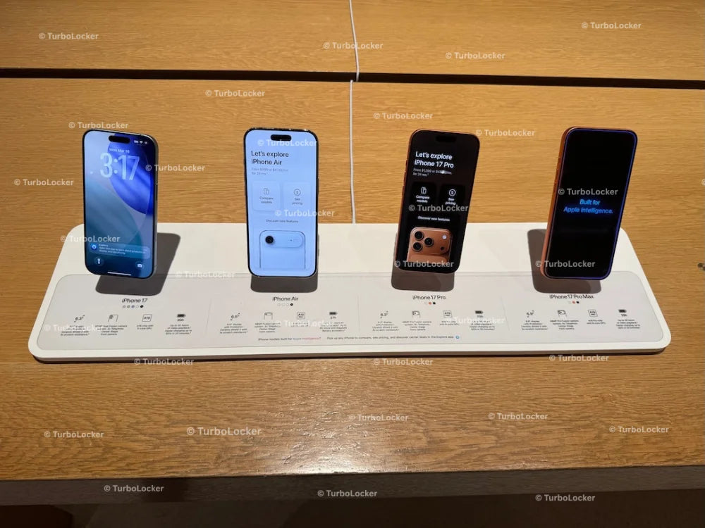 Apple iPhone 17 Display At An Apple Store