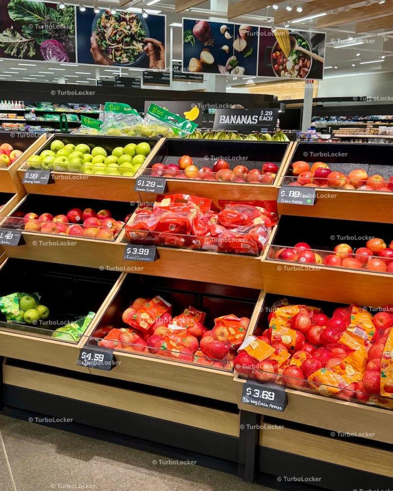 Apples On Display In A Produce Department