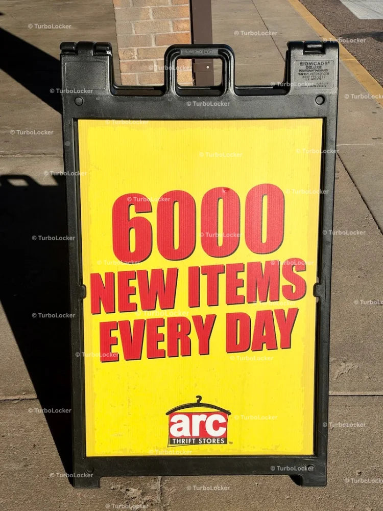 Arc New Items Promotional Sign