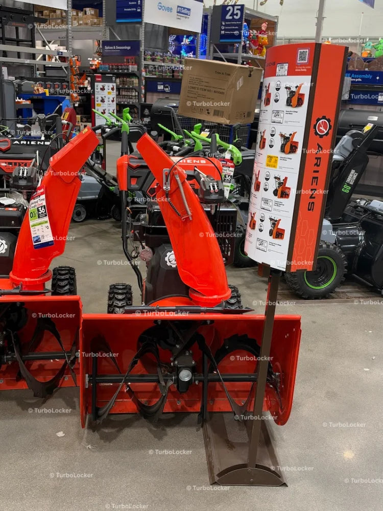 Ariens Snow Blower And Promotional Stand