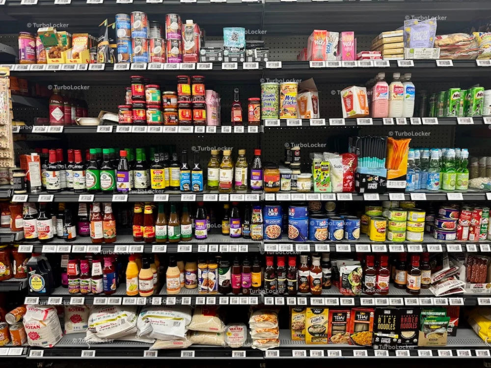 Asian Inspired Foods At A Grocery Store