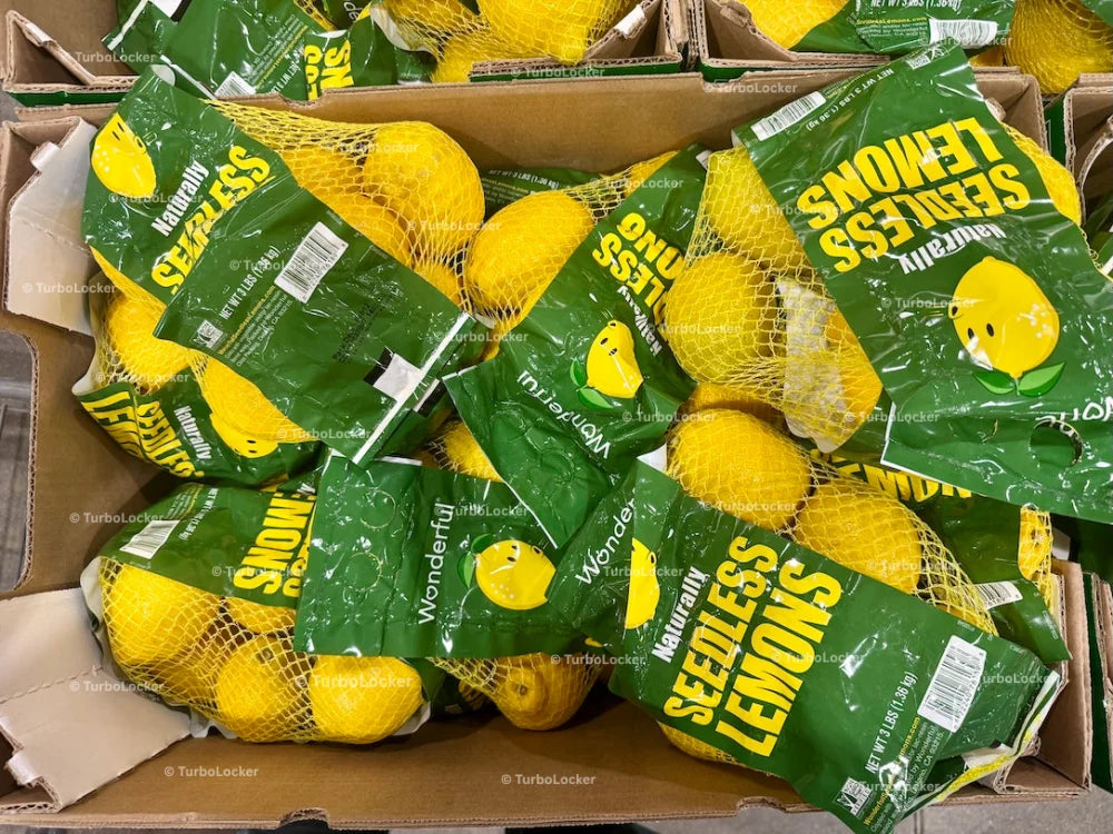 Bags Of Lemons At A Warehouse Store
