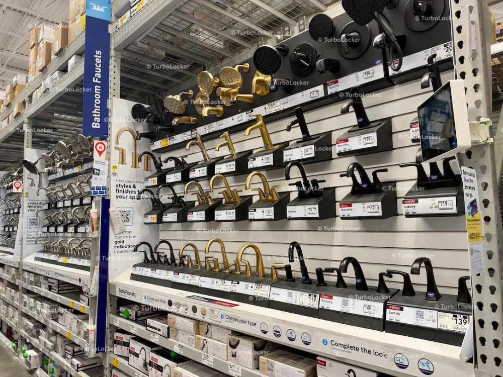 Bathroom Faucet Display Wall
