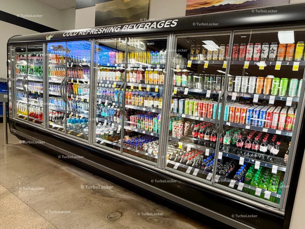 Beverage Refrigerator At A Grocery Store