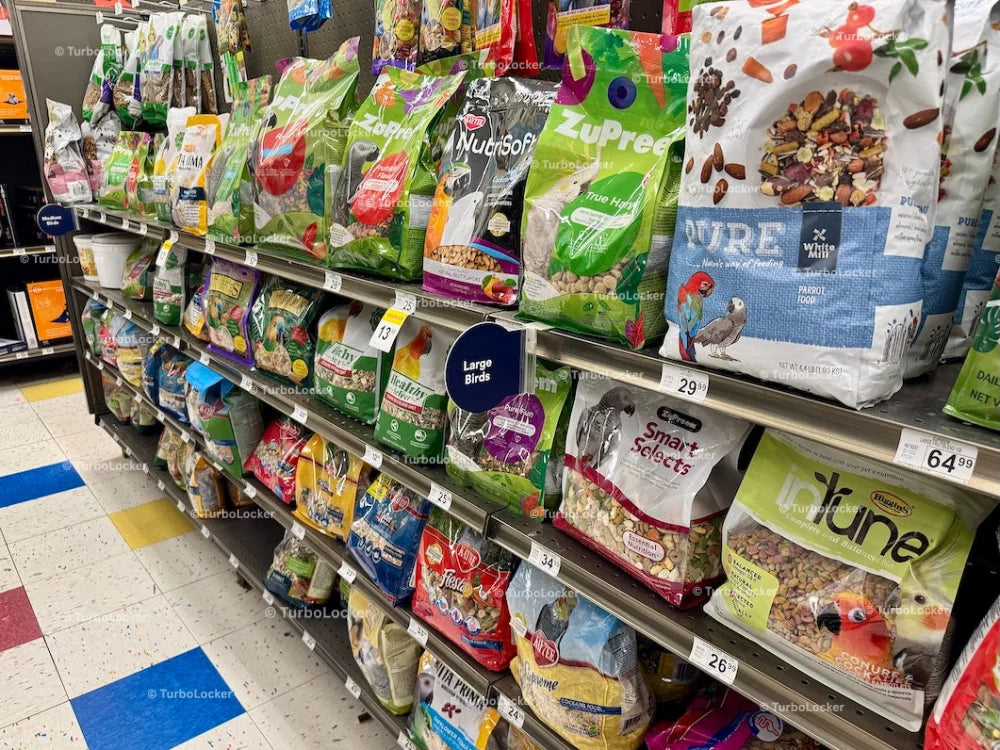Bird Food On Shelving At Petco