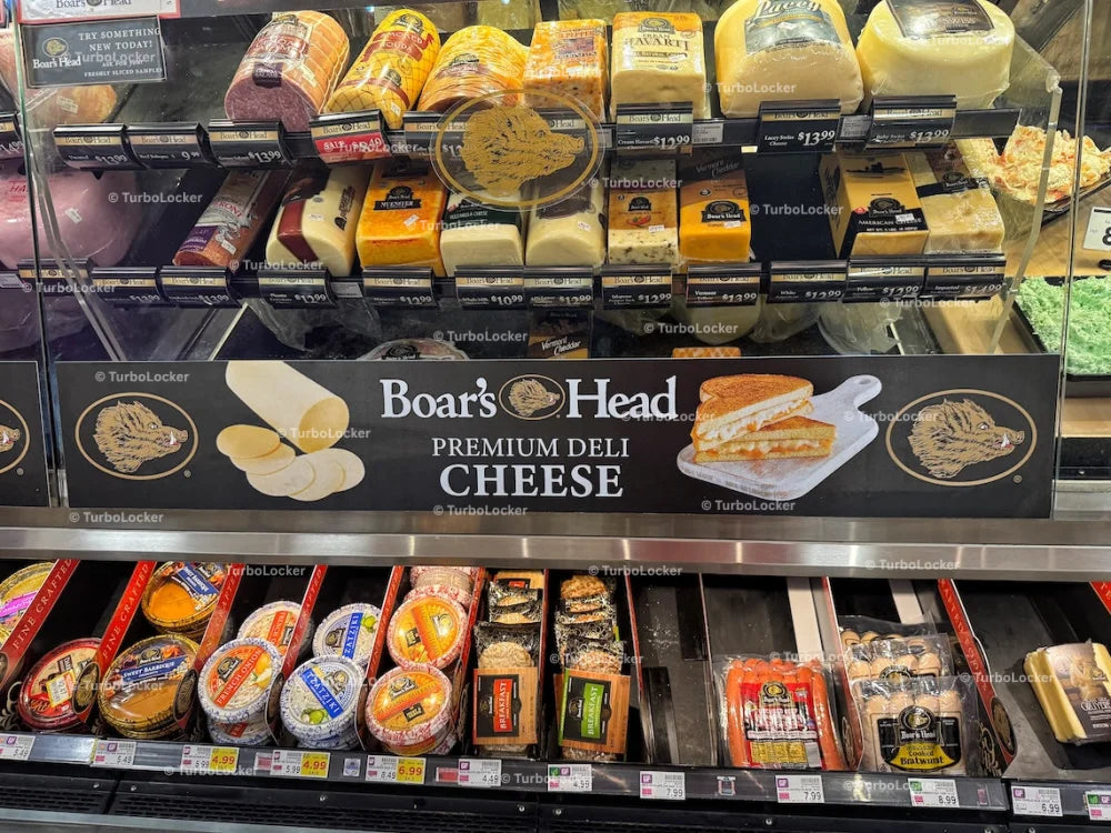 Boars Head Premium Deli Cheese Section