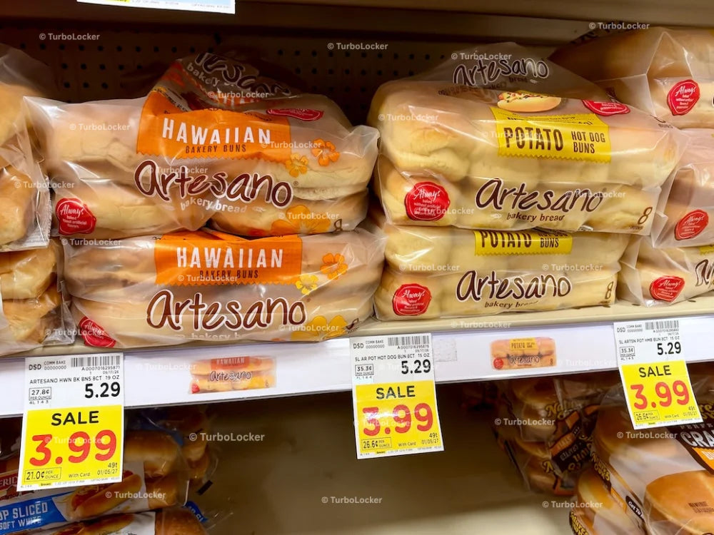 Bun and Hot Dog Bread On Sale