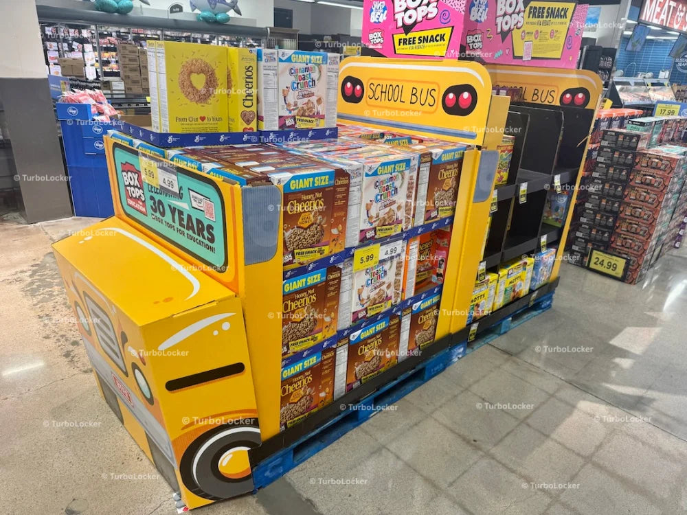 Cereal School Bus Display