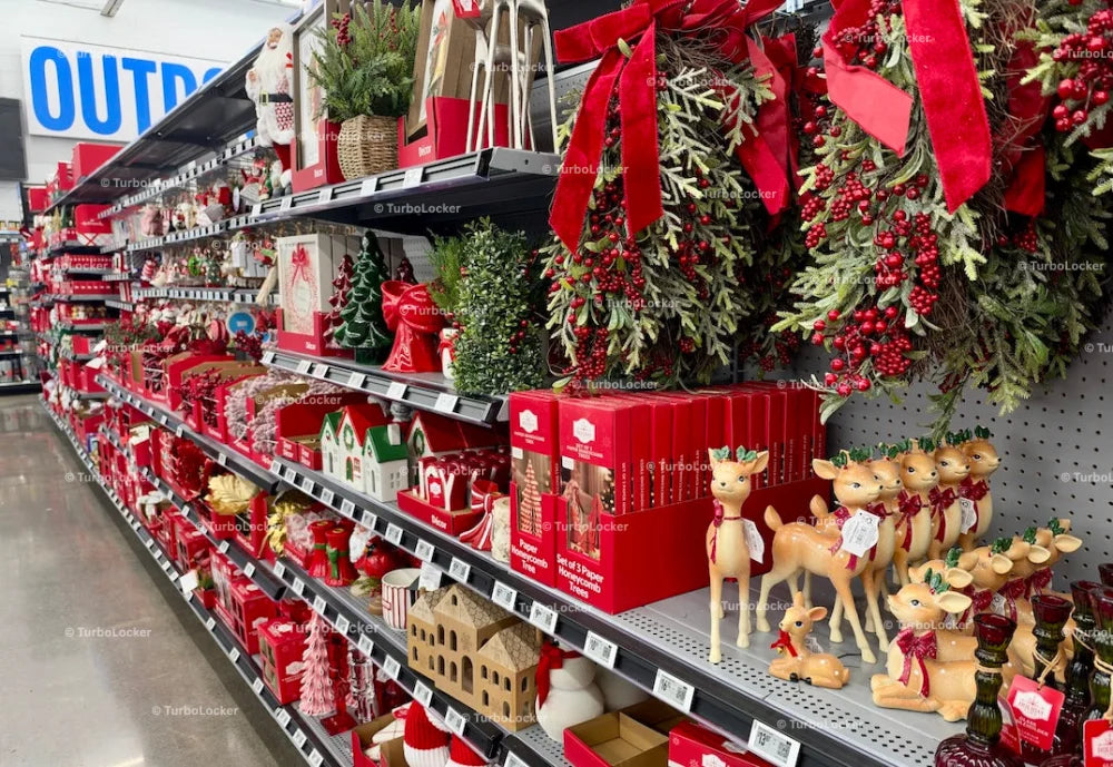 Christmas Decor Aisle At Walmart