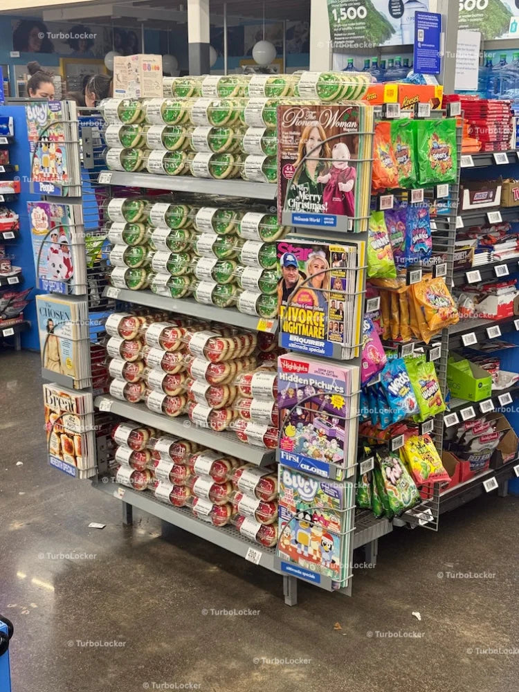 Christmas Themed Endcap In Walmart