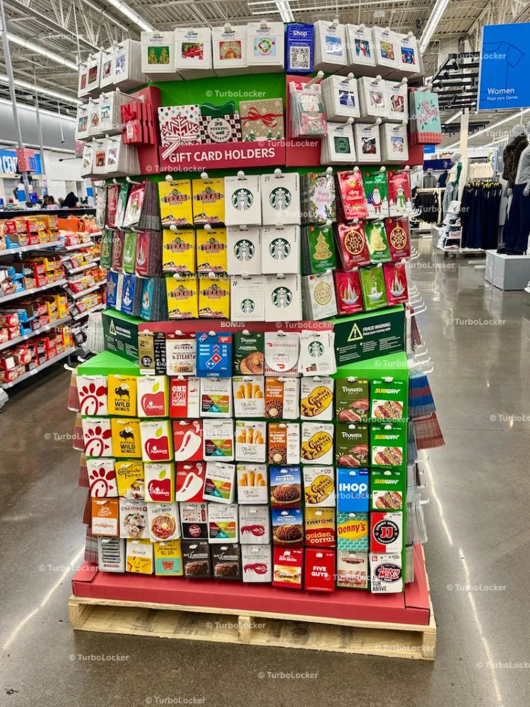 Christmas Themed Gift Card End Cap