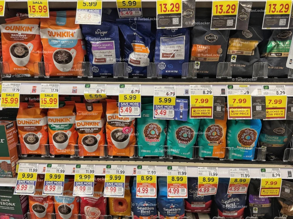 Coffee Varieties On Shelves