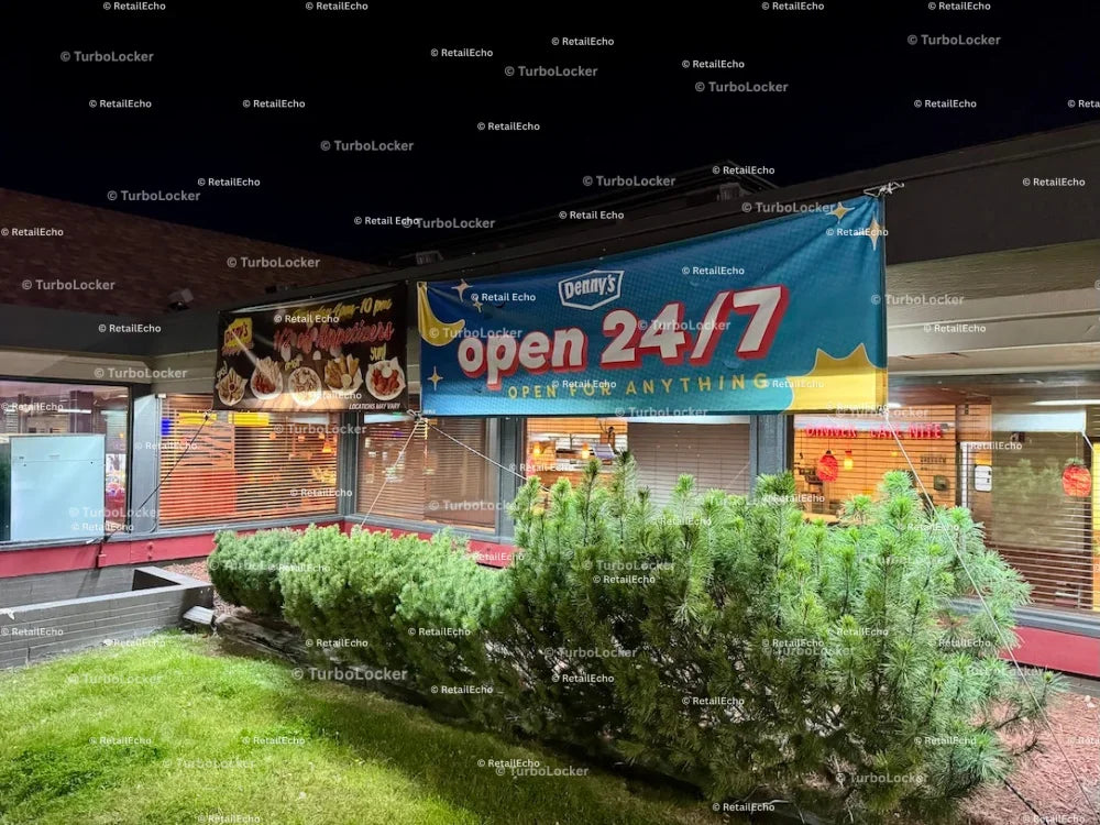 Denny’s Exterior Banners 24-7 Appetizers Half Off