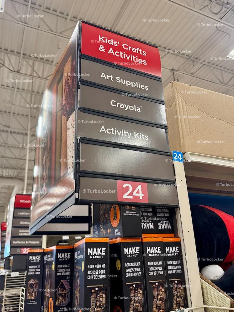 Craft Aisle Description Sign At Michaels