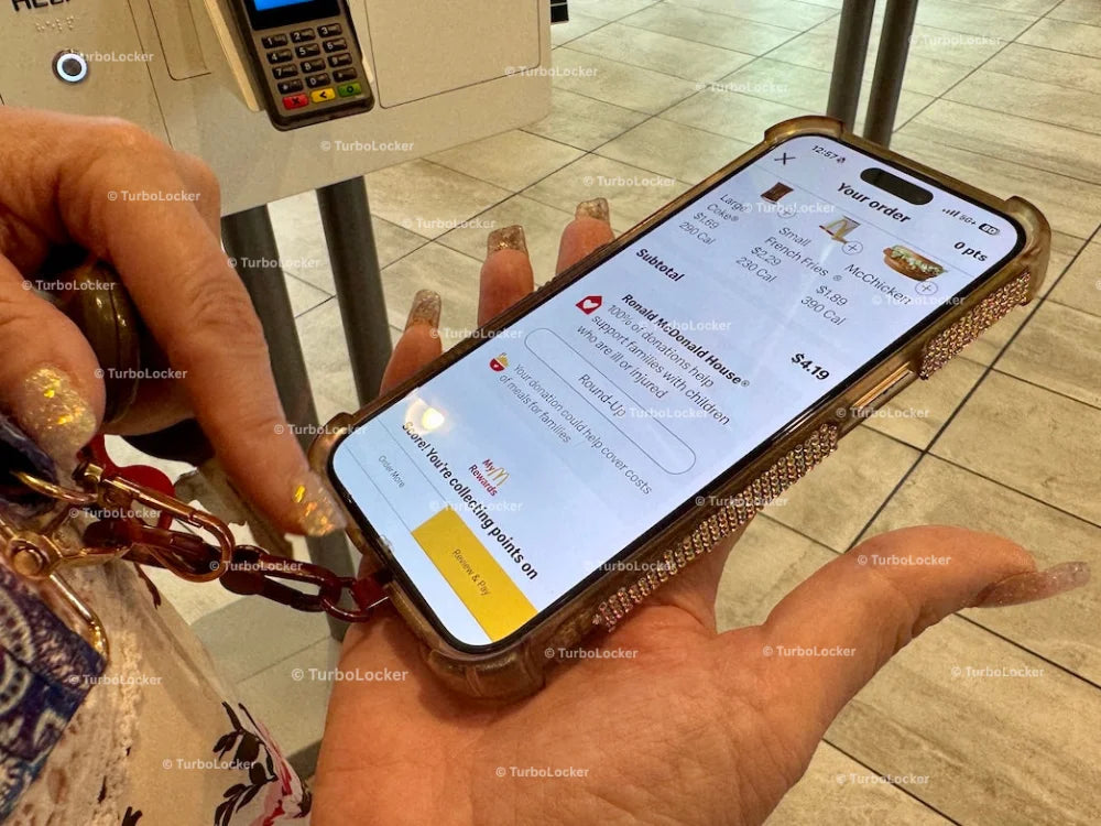 Customer Using McDonald’s App