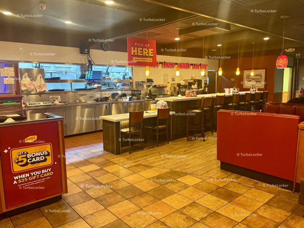 Dennys Diner Inside Restaurant View