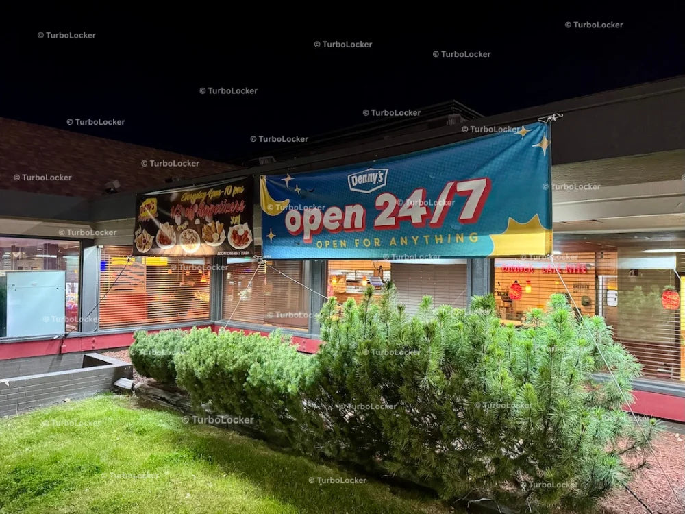 Denny’s Exterior Banners 24-7 Appetizers Half Off