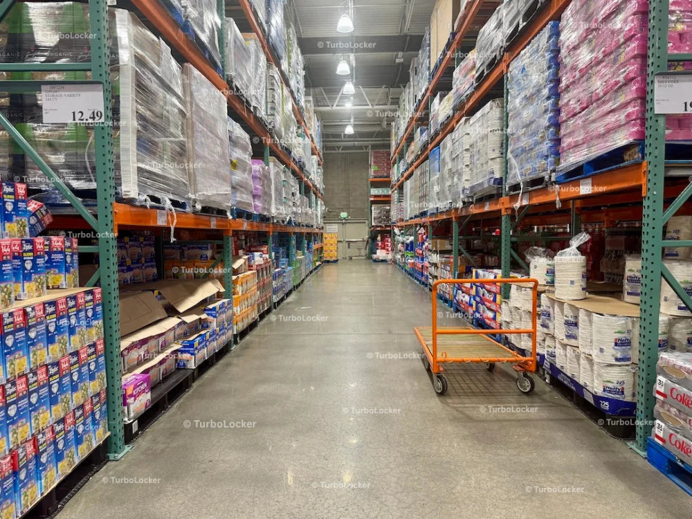 Disposable Tableware And Bags Isle At Costco