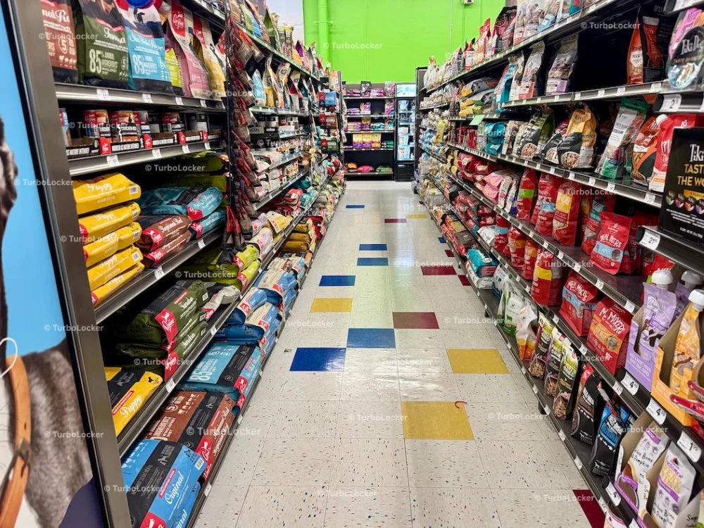Dry Dog Food And Dog Treat Aisle