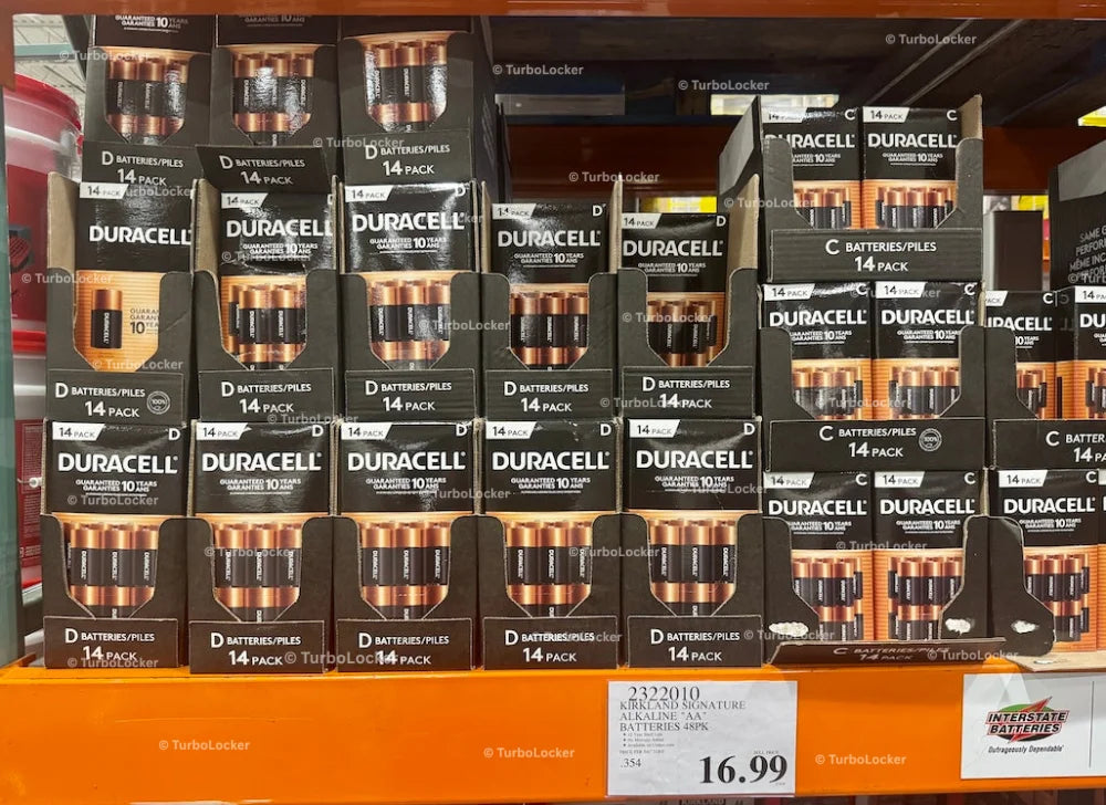 Duracell Batteries On A Shelf