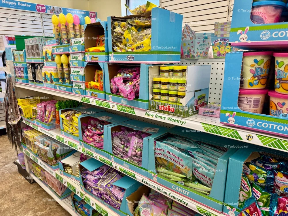 Easter Candy On Display At A Dollar Tree