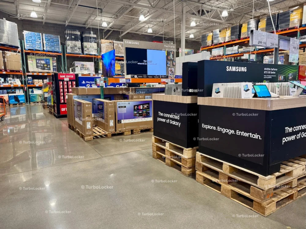 Electronics Area At A Warehouse Store