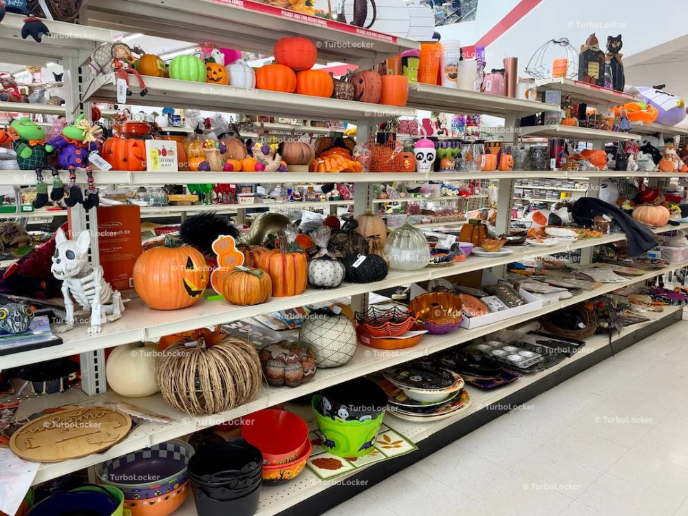 Fall And Halloween Items At A Thrift Store