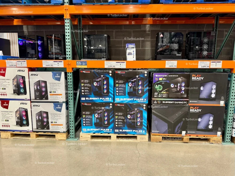 Gaming PCs At A Costco Warehouse