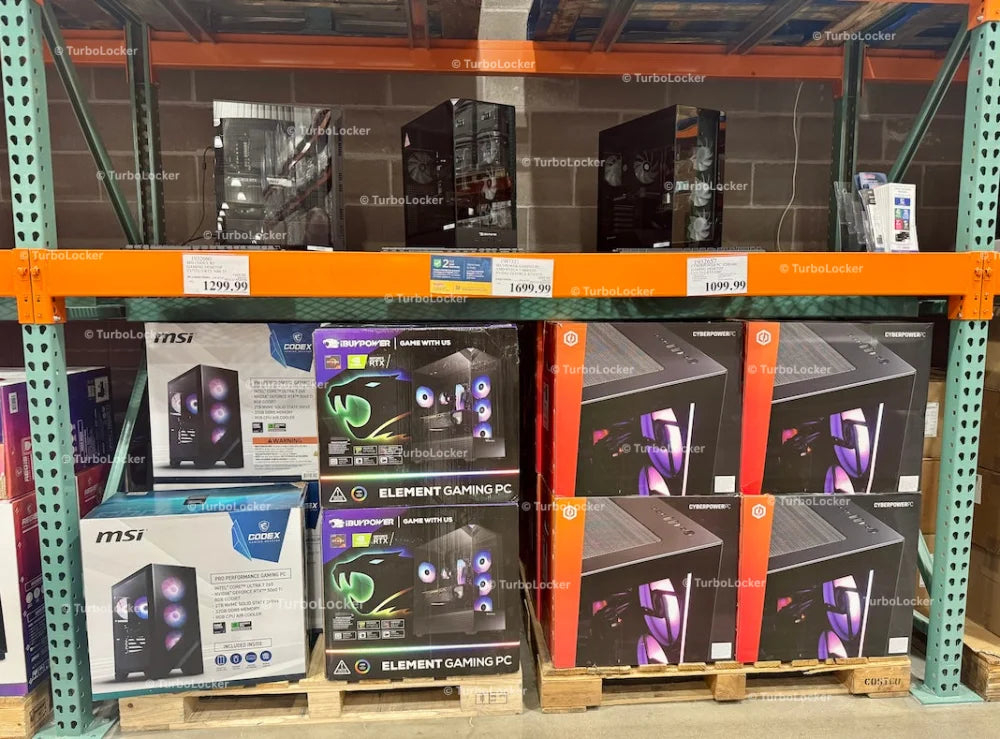 Gaming PCs At A Costco Warehouse
