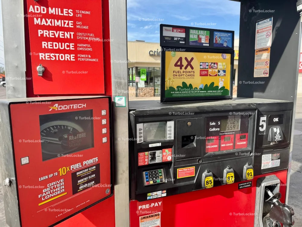 Gas Station Pump And Promotions