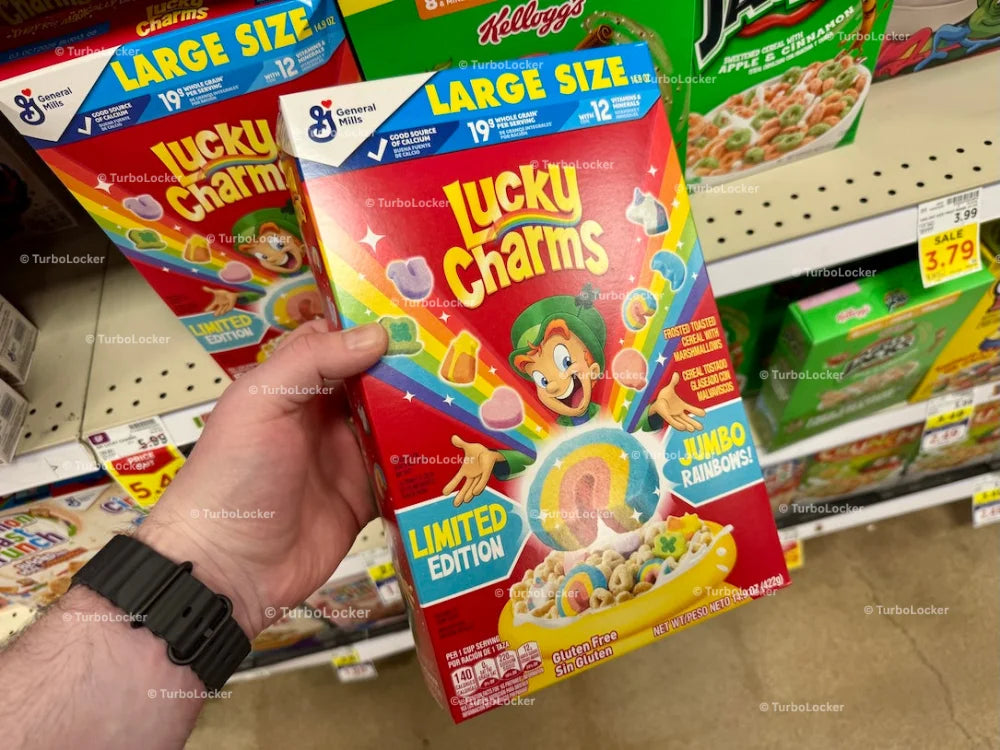 General Mills Lucky Charms Cereal Box