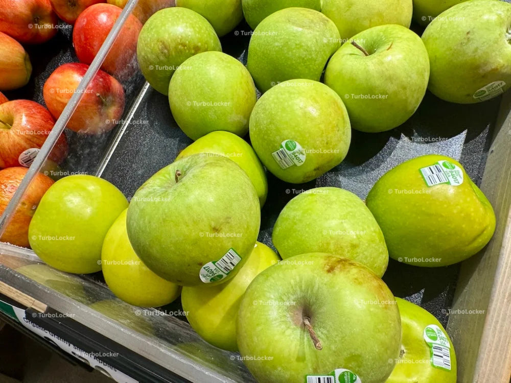 Granny Smith Apples At A Grocery Store