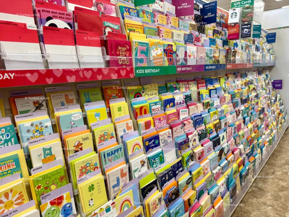 Greeting Card Display Wide Angle