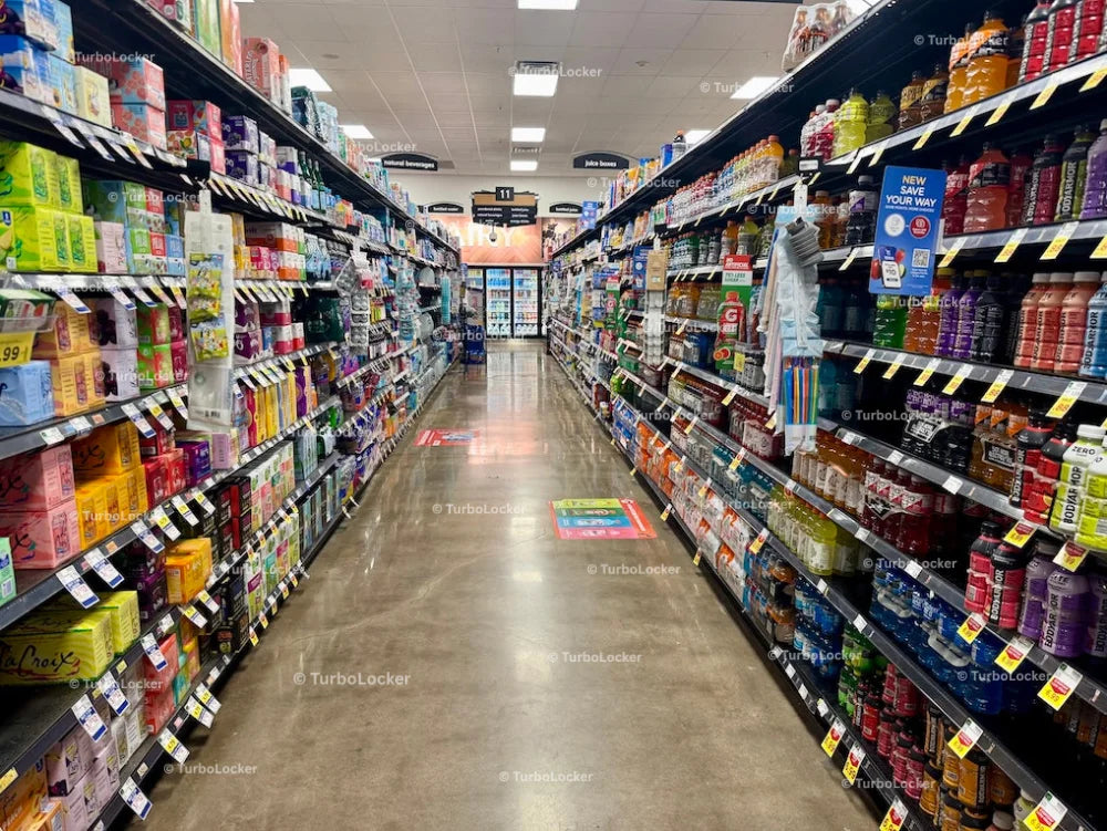 Grocery Drinks Aisle