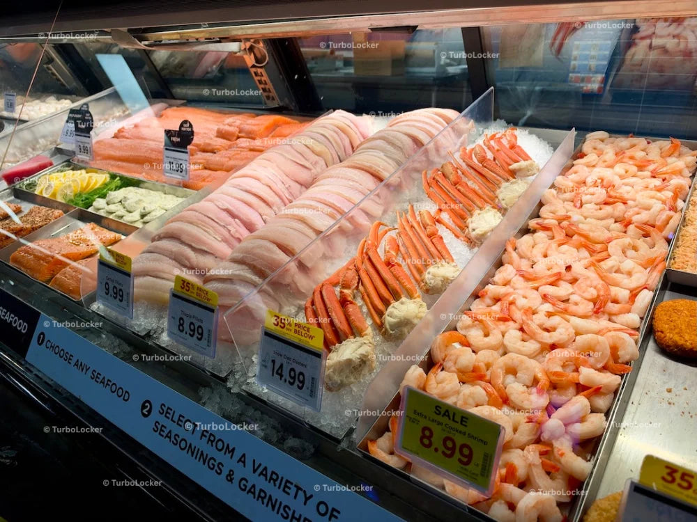 Grocery Seafood Display
