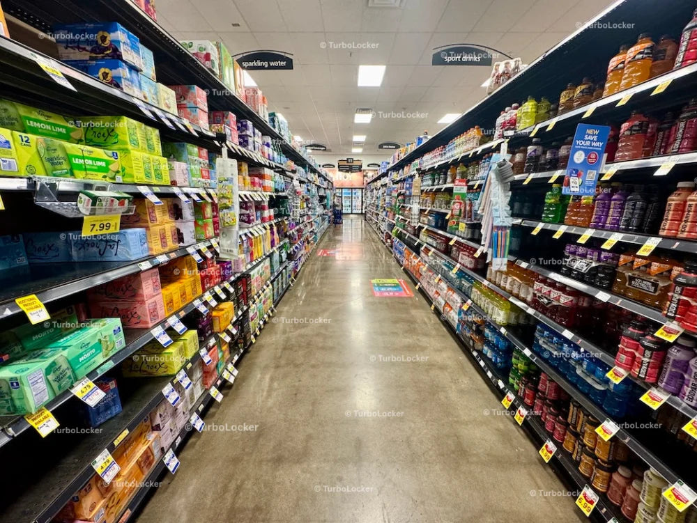 Grocery Store Drinks Aisle