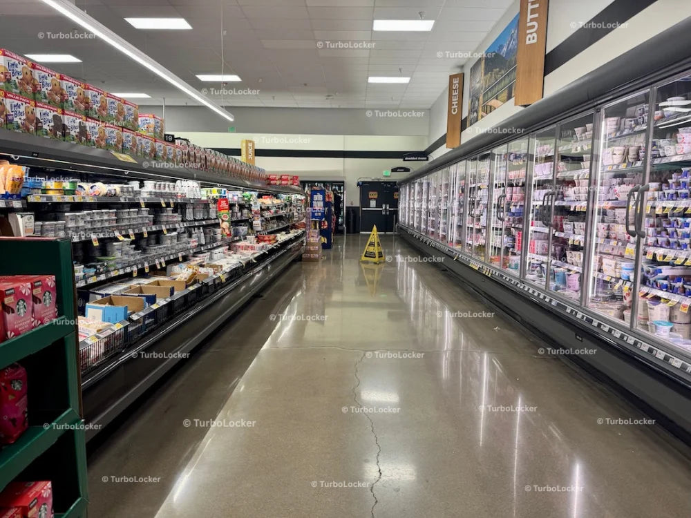 Grocery Store Refrigerated Foods Area