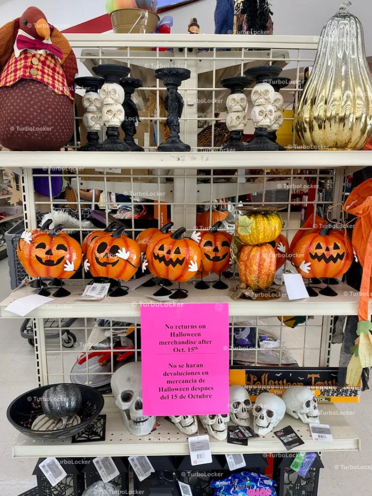 Halloween Thrift Store End Cap