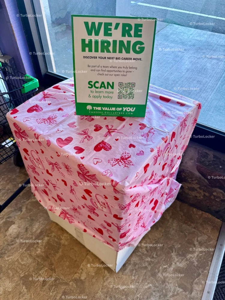 Hiring Sign In A Dollar Tree