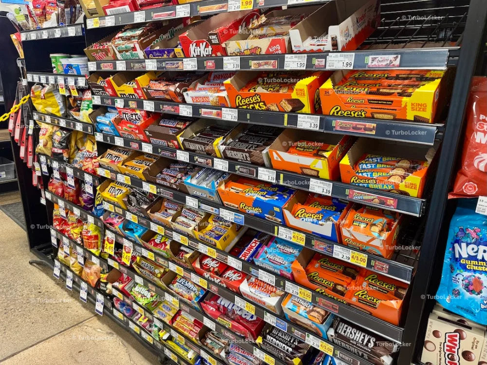 Impulse Buy Candy Area At A Grocery Checkout