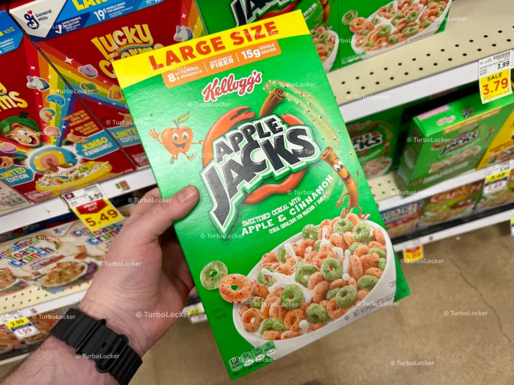 Kellogg’s Apple Jacks Breakfast Cereal Box